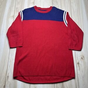UNIF Lightweight Pullover Sweater Half Sleeve Color Block Mens Size Small